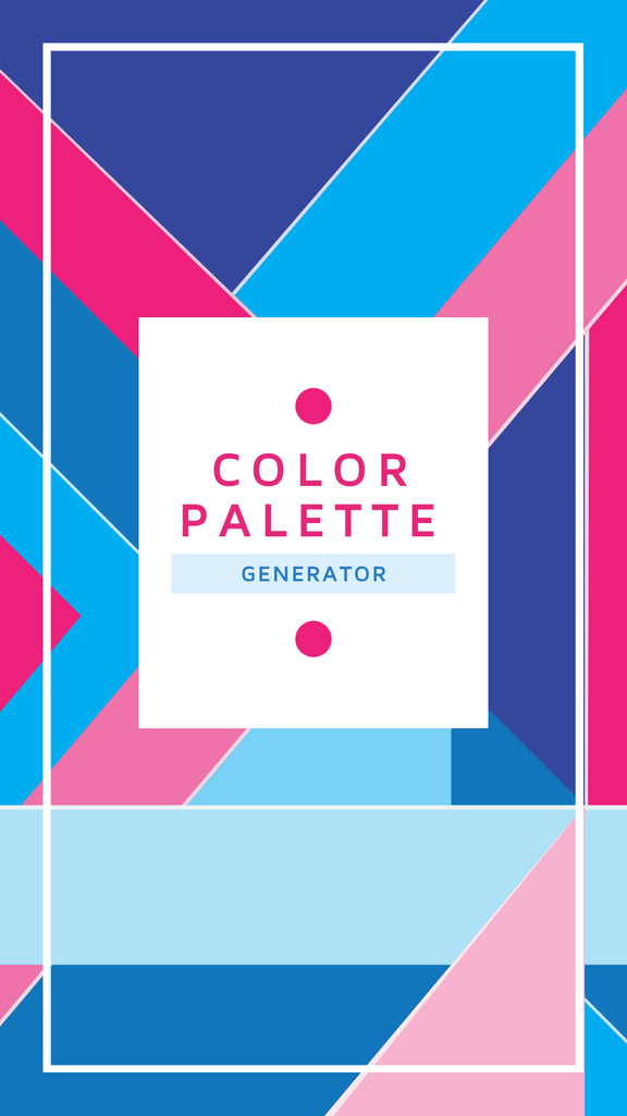 Color Palette Generator Ad Instagram Story Modelo de Design
