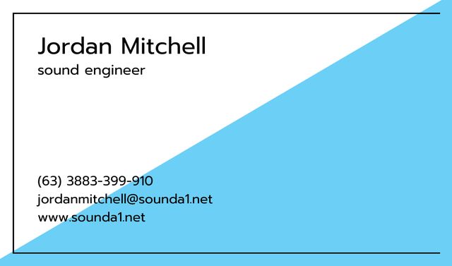 Designvorlage Minimalistic geometric frame für Business card