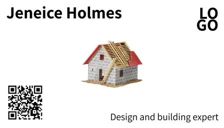 Modèle de visuel Services de conception de bâtiments Publicité - Business Card US