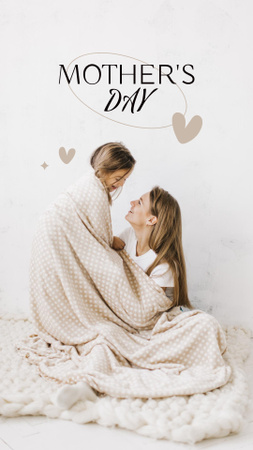 Daughter Сongratulates Mom on Mother's Day Instagram Story Šablona návrhu