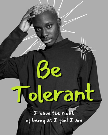 Awareness of Tolerance to LGBT Poster 16x20in Design Template