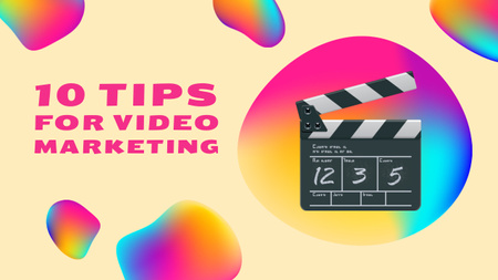 Template di design Tips for Video Marketing Youtube Thumbnail