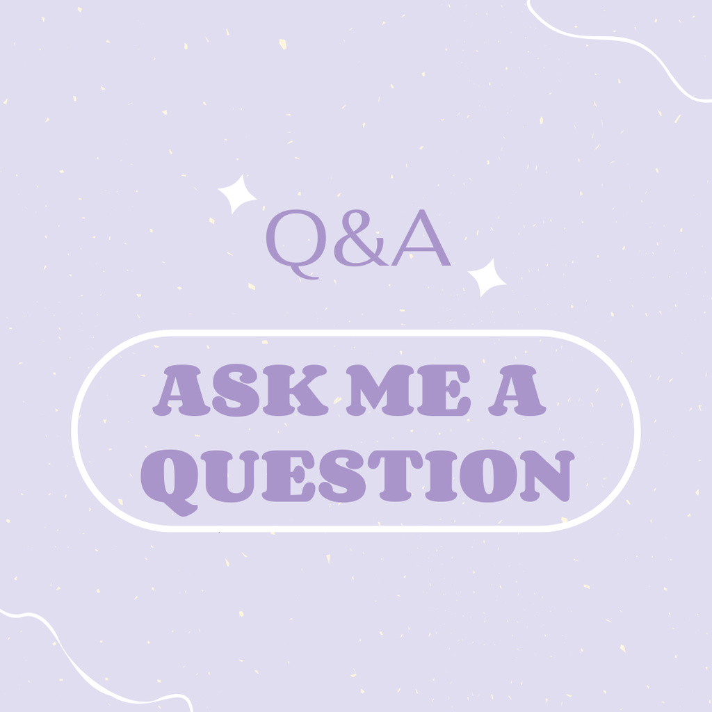 Tab for Asking Questions Instagram tervezősablon