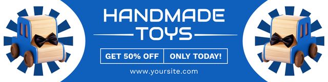 Plantilla de diseño de Discount on Handmade Toys Today Only Twitter 