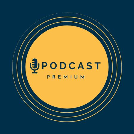 #podcast Logo Šablona návrhu