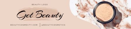 Ad of New Cosmetic Powder Ebay Store Billboard Design Template