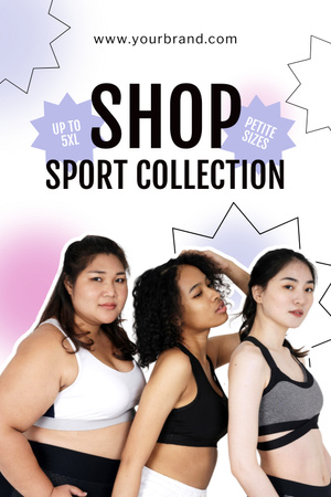 Offer of Plus Size Sport Collection Pinterest Design Template