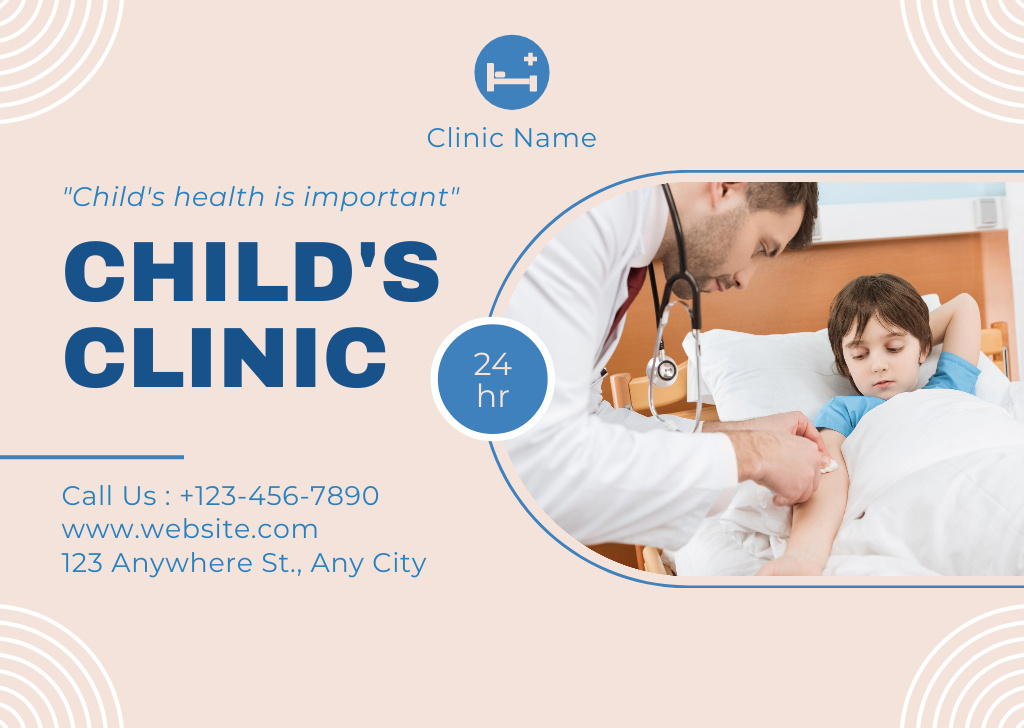 Offer of Healthcare for Children Card tervezősablon