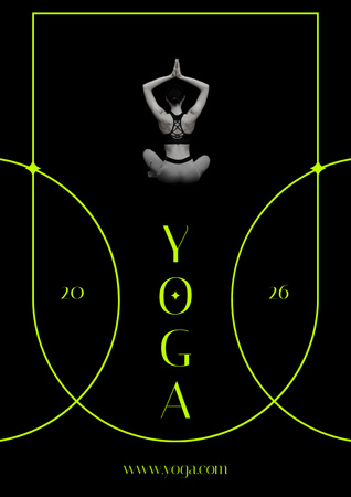 Modèle de visuel Woman Practicing Yoga - Poster