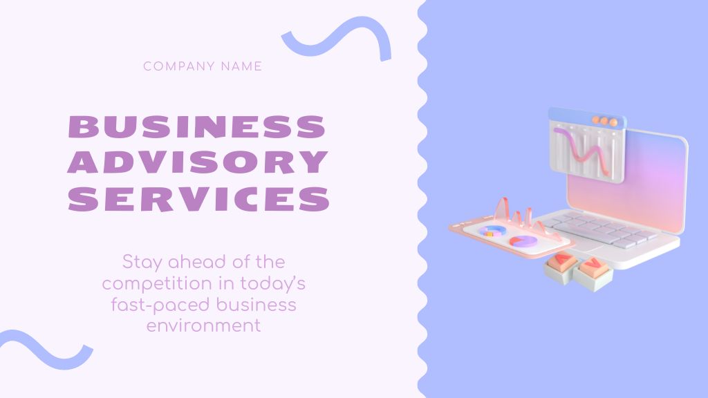 Business Advisory Services Title – шаблон для дизайну