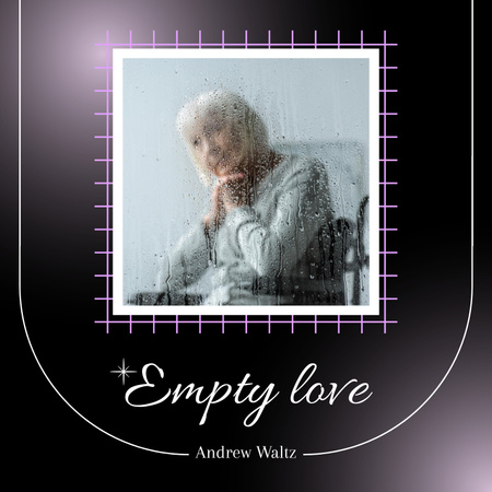 Hudební album Empty Love Album Cover Šablona návrhu
