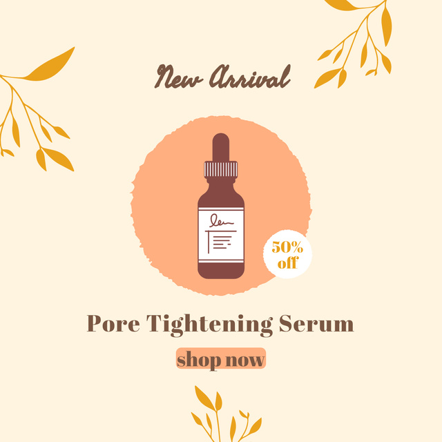 New Pore Tightening Serum Instagram – шаблон для дизайну