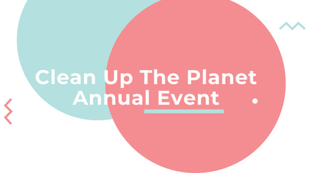 Platilla de diseño Ecological Event Announcement with Simple Circles Frame Youtube