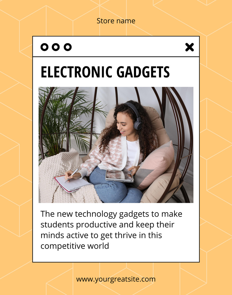 Platilla de diseño Offer of Electronic Gadgets Sale Poster 22x28in