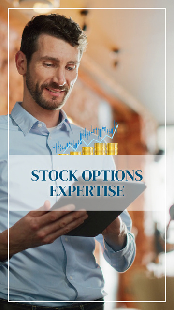 Professional Stock Trading Options Expertise Offer TikTok Video Modelo de Design