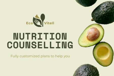 Plantilla de diseño de Nutritionist Services Offer Label 