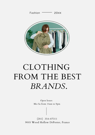 Fashion Boutique Ad Poster A3 – шаблон для дизайна