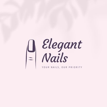 Manicure Services Offer Logo Design Template