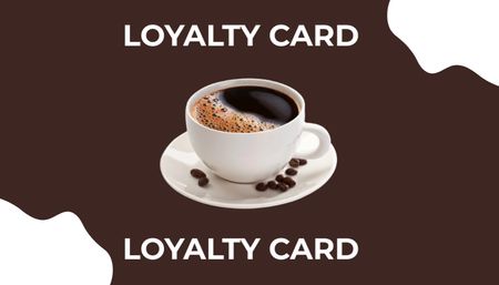 Slevová nabídka čerstvé kávy Business Card US Šablona návrhu