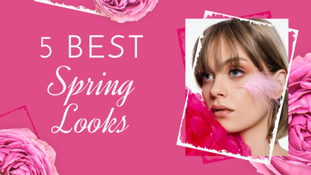 Suggestion for Best Women's Spring Looks Youtube Thumbnail Design Template