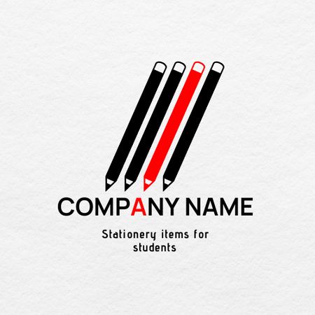 Nabídka prodeje studentského psacího zboží Animated Logo Šablona návrhu