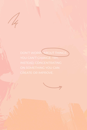 Modèle de visuel Inspirational Quote on pink - Pinterest
