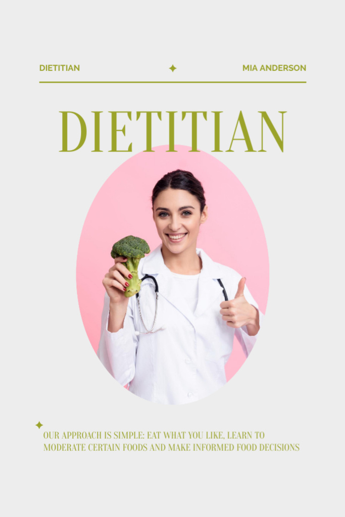 Dieting and Healthy Lifestyle Consulting Flyer 4x6in Tasarım Şablonu