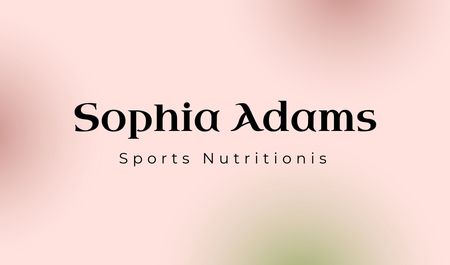 Sport Nutritionist Services Offer Business card tervezősablon