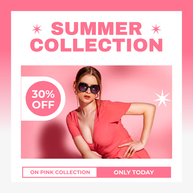 Designvorlage Trendy Summer Collection Sale für Instagram