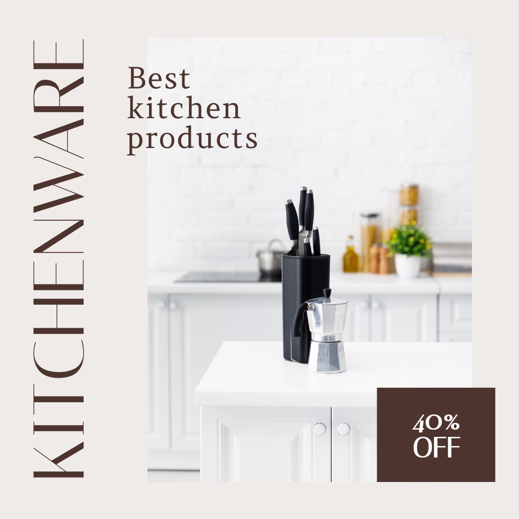 Modèle de visuel Kitchenware Sale Offer - Instagram