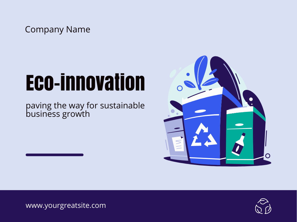 Template di design Eco-Innovation for Powerful Business Growth Presentation