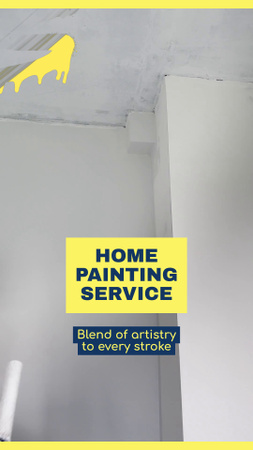Serviço de pintura residencial de nível profissional com slogan TikTok Video Modelo de Design