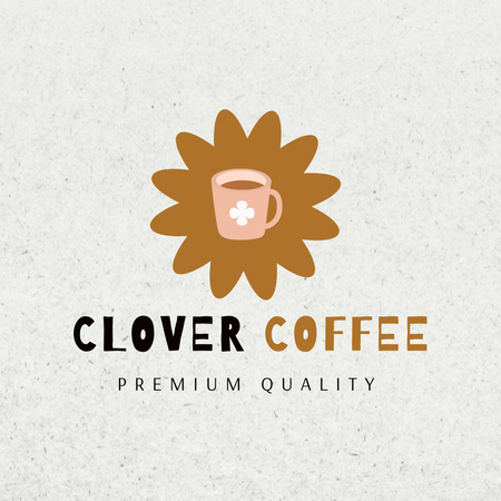 Premium Quality Coffee for Coffee Lovers Logo Design Template