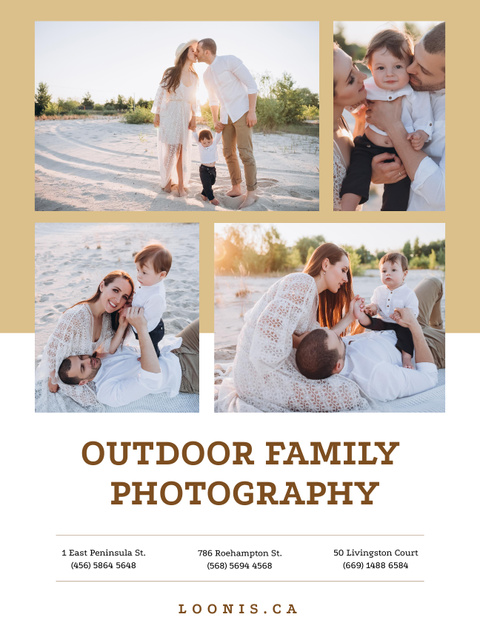 Outdoor Photo Session Offer Poster US Design Template