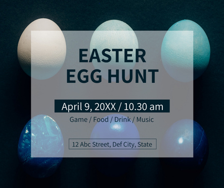 Platilla de diseño Easter Egg Hunt Advertisement Facebook
