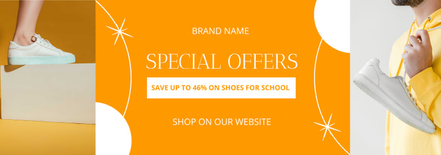 Special Offer Discounts on School Shoes Tumblr Design Template
