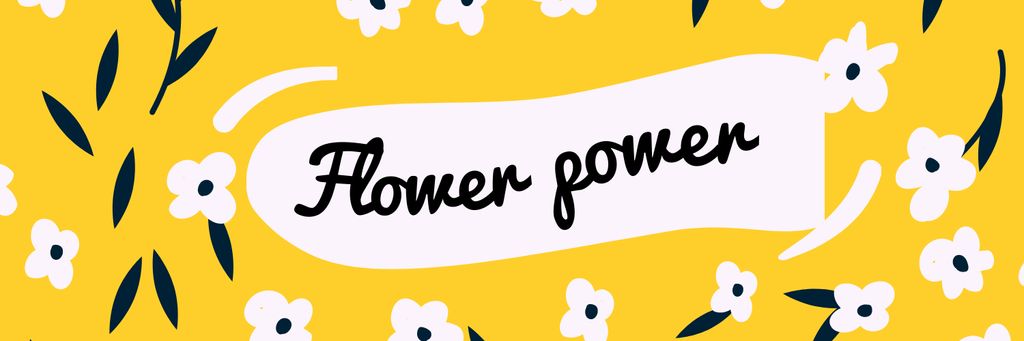 Spring Inspiration with Bright Flowers Twitter – шаблон для дизайна
