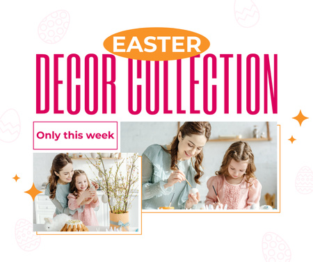 Easter Decor Collection Special Offer Facebook Design Template