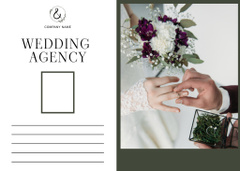 Wedding Agency Ad with Young Beautiful Bride