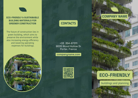 Ecological House Building Brochure – шаблон для дизайну