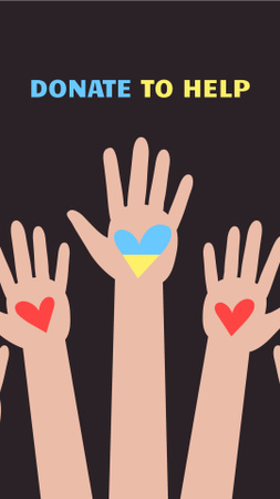 Platilla de diseño Donation for Help to Ukraine Instagram Story