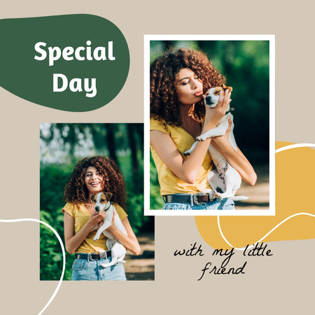 Platilla de diseño Memories of Special Day with Dog Instagram