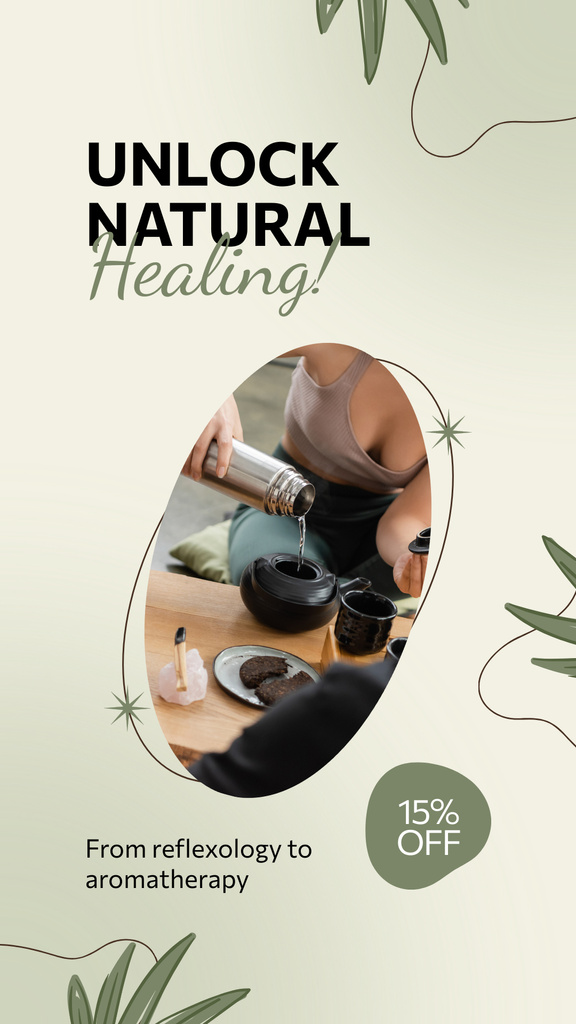 Natural Healing With Standard Treatments Offer Instagram Story Πρότυπο σχεδίασης