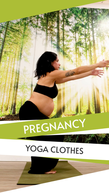 Designvorlage Pregnancy Fitness Clothes At Half Price für TikTok Video