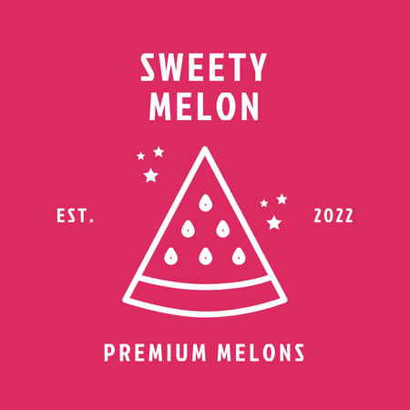 Platilla de diseño Premium melons,fruit shop logo design Logo