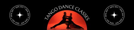 Template di design Annuncio del corso di ballo di tango con coppia Ebay Store Billboard