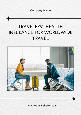 Plantilla de diseño de International Insurance Company Ad Flyer A5 
