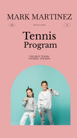 Platilla de diseño Tennis program for kids Instagram Story