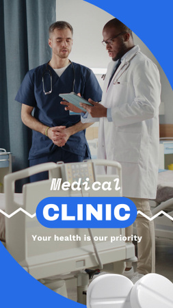 Modèle de visuel Clinique médicale professionnelle avec slogan - TikTok Video