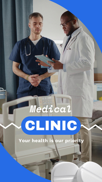 Professional Medical Clinic With Slogan TikTok Video Šablona návrhu